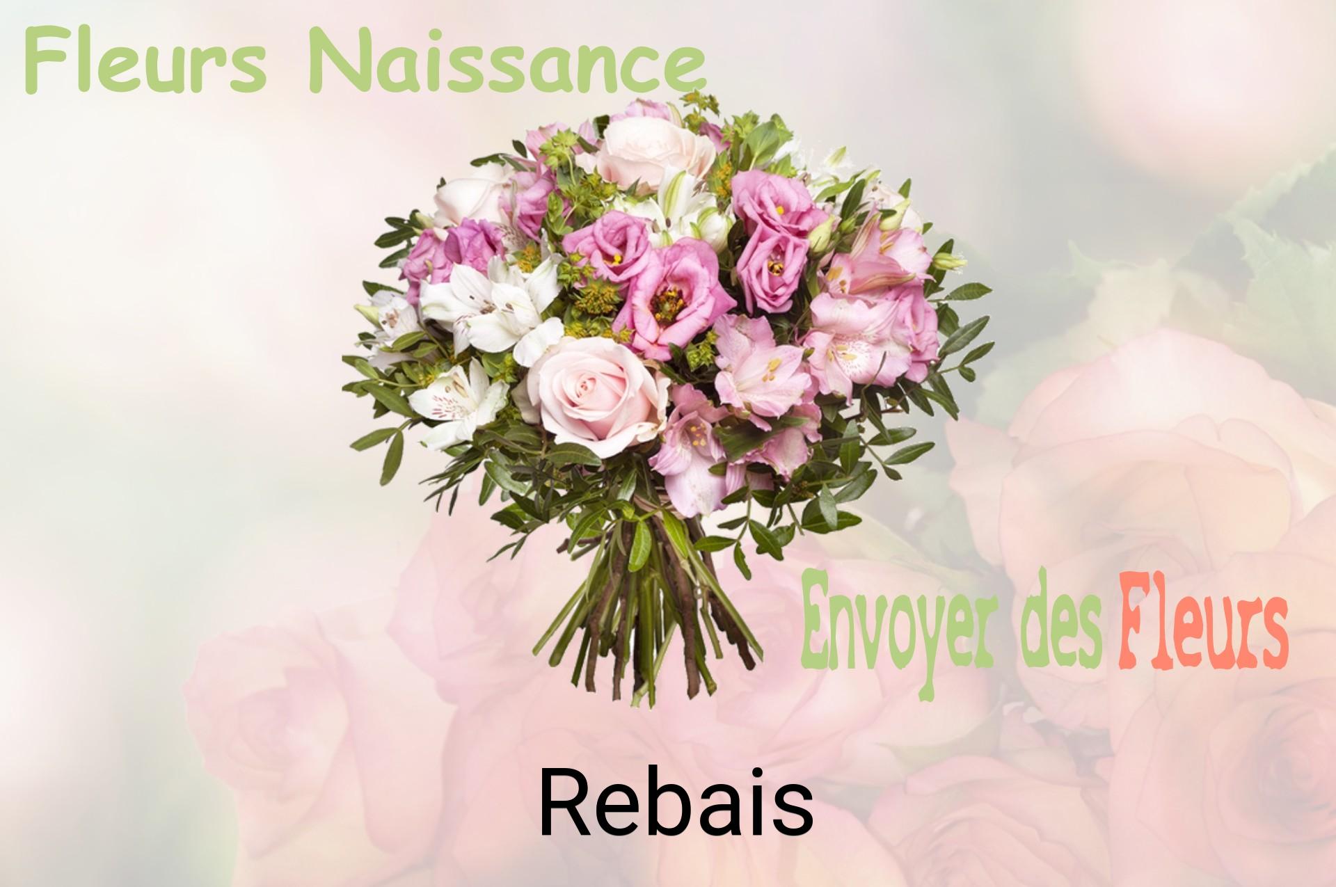Bouquet de fleurs de naissance livré à Rebais