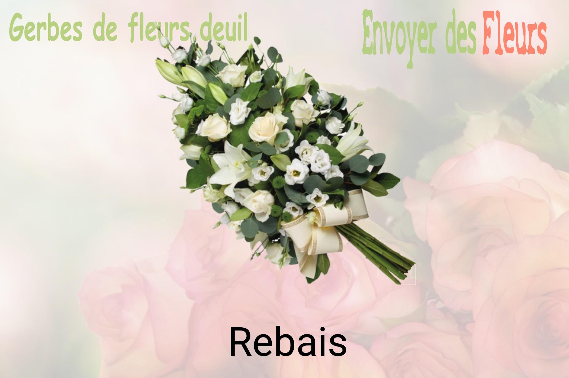 Gerbe de fleurs de deuil livrée à Rebais